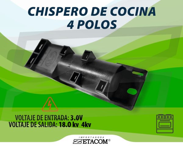 Imagen de CHISPERO PARA COCINA 4 POLOS.
