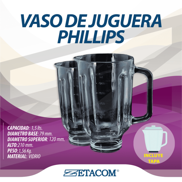 Imagen de VASO PARA LICUADORA PHILLIPS.